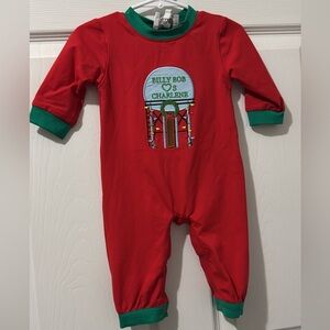 Red and Green Kids One Piece